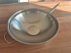 Demeyere wokpan Apollo 7 (36cm), Huis en Inrichting, Keuken | Potten en Pannen, Gebruikt, Ophalen of Verzenden, Rvs, Keramische plaat