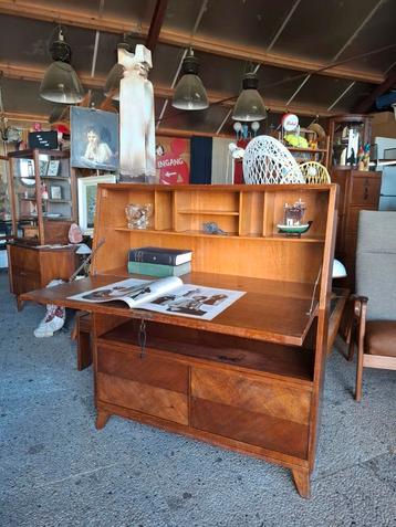 Vintage kast wandmeubel secretaire midcentury highboard  beschikbaar voor biedingen