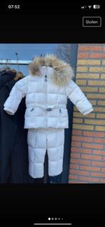 Crèmekleurig skipak Moncler met overall maat 86, Ophalen, Zo goed als nieuw, Moncler, Jongetje of Meisje