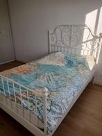 IKEA Leirvik Bedframe, 140 x 200 cm, wit, Ophalen, Gebruikt, Tweepersoons, 140 cm