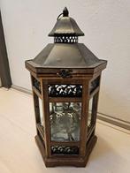 Lantaarn Windlicht Zeskant Metaal 54cm, Antiek en Kunst, Ophalen