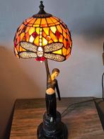 Art Nouveau Tafellamp Tiffany beeld van Danseres, Ophalen of Verzenden