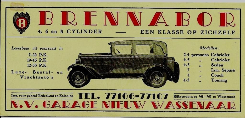 Brennabor klasse garage Wassenaar oldtimer, Ophalen of Verzenden, Zo goed als nieuw, Overige merken