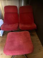 vintage IKEA fauteuil Lunna (havberg) 4 stuks en voetbanken, Huis en Inrichting, Fauteuils, Ophalen, Vintage, 75 tot 100 cm, Zo goed als nieuw