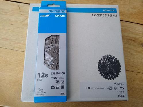 Shimano Deore 12 speed CS-M6100 10-51 Cassette + ketting 12s, Sport en Fitness, Wielrennen, Nieuw, Overige typen, Ophalen of Verzenden
