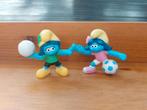 Mcdonalds smurfen smurfin volleybal en voetbal, Verzamelen, Smurfen, Ophalen of Verzenden