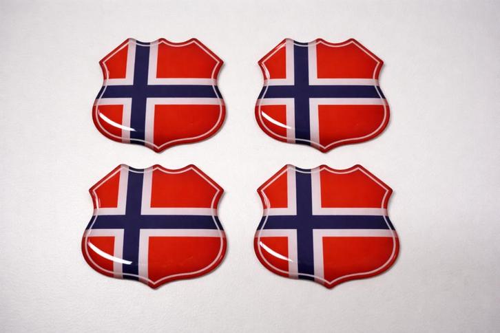 3D Noorweegse gel vlag stickers UV-bestendig, Verzamelen, Stickers, Nieuw, Overige typen, Verzenden