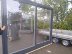 Kozijn met een schuifdeur hardhout 2 stuks, Ophalen, Schuifdeur, Glas, 120 cm of meer