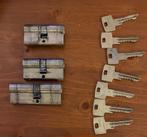 Cilindersloten + sleutels, Ophalen of Verzenden, Gebruikt, Overige materialen, Slot