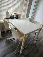 Eettafel met 4 stoelen, Ophalen, Rechthoekig, 50 tot 100 cm
