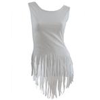Top met franjes, ibiza - / festival style, nieuwe collectie, Ophalen of Verzenden, Nieuw, Wit, Zonder mouw