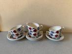 7x  Z.G.A.N. kop en schotels theekopjes BOERENBONT BOCH, Ophalen of Verzenden, Zo goed als nieuw, Kop(pen) en/of Schotel(s), Aardewerk