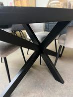 Magazijn leegverkoop eettafel ovaal zwart mangohout matrix, Nieuw, Ophalen of Verzenden, Info@wkhome.nl, Argonweg 20 Amersfoort