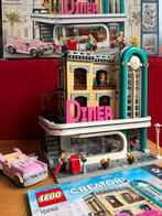 Lego 10260 Diner met doos en  bouwboek, Kinderen en Baby's, Verzenden, Zo goed als nieuw, Lego