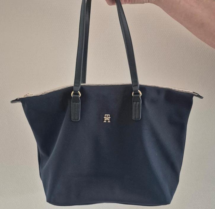 Tommy Hilfiger Shopper POPPY NEW TOTE, Sieraden, Tassen en Uiterlijk, Tassen | Damestassen, Zo goed als nieuw, Handtas, Blauw