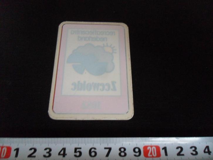 sticker raamsticker RCN zeewolde 1982 *, Verzamelen, Stickers, Zo goed als nieuw, Bedrijf of Vereniging, Ophalen