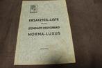 Zündapp Norma - Luxus 1953 motorrad ersatzteil liste, Ophalen of Verzenden, Overige merken