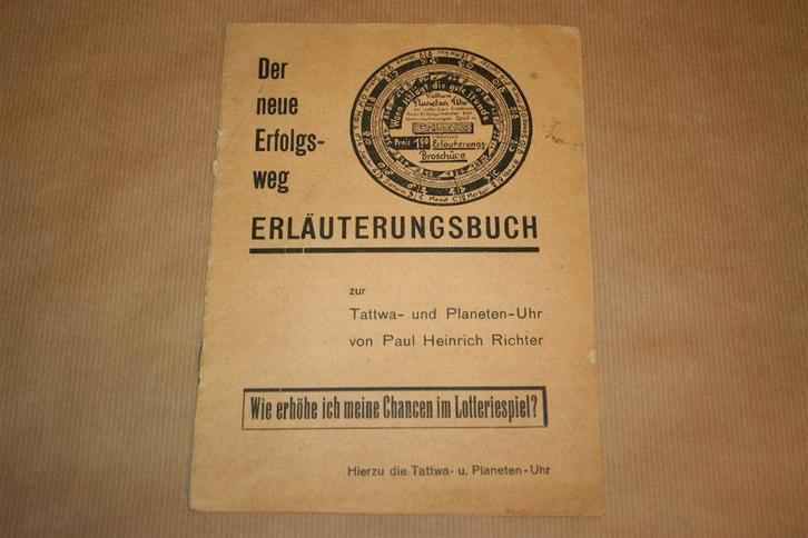 Tattwa & Planetaire Klok - oude uitgave 1932, Boeken, Esoterie en Spiritualiteit, Gelezen, Achtergrond en Informatie, Overige onderwerpen