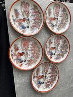Chinees porselein, handgeschilderd, 5 stuks, Antiek en Kunst, Ophalen of Verzenden