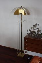 Grote vintage messing stalamp, hollywood regency chique!, Huis en Inrichting, Ophalen, Gebruikt, Metaal, 100 tot 150 cm