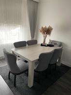 Eettafel, Huis en Inrichting, Tafels | Eettafels, Ophalen, Gebruikt, 100 tot 150 cm, Vijf personen of meer