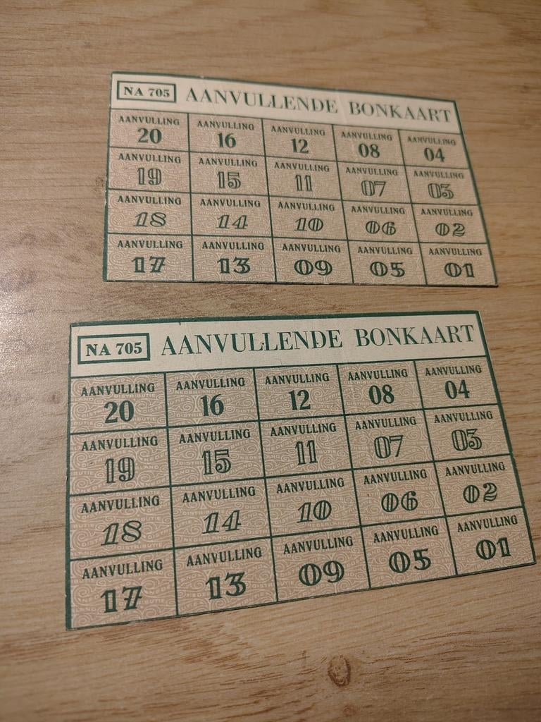 Aanvullende bonkaart, Verzamelen, Militaria | Tweede Wereldoorlog, Ophalen of Verzenden, Nederland