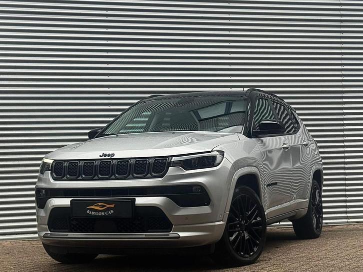 Jeep Compass 4xe 240 Plug-in Hybrid S /Panodak /Camera/Leder, Auto's, Jeep, Bedrijf, Te koop, Compass, 360° camera, 4x4, ABS, Achteruitrijcamera