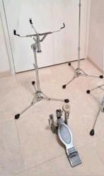 Sonor flat base hardware vintage snarestandaard en baspedaal, Muziek en Instrumenten, Standaards, Gebruikt, Instrumentstandaard