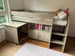 Half-hoogslaper met bureau, Kinderen en Baby's, Kinderkamer | Stapelbedden en Hoogslapers, Ophalen, Gebruikt, Halfhoogslaper