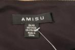 Amisu mooie rok zwart met zilverkleur onderkant 42, Verzenden, Zwart, Maat 42/44 (L), Zo goed als nieuw