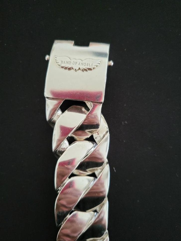 ZILVER 925 armband BAND OF ANGELS NIEUW 217 gram 18 cm, Sieraden, Tassen en Uiterlijk, Armbanden, Nieuw, Zilver, Zilver, Ophalen of Verzenden