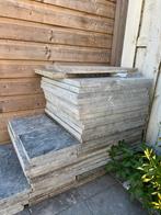 Stone tiles, Tuin en Terras, Tegels en Klinkers, Ophalen, Zo goed als nieuw, 10 m² of meer, Beton