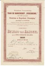 Tram en Bargedienst Vereeniging- Jutfaas 1897- Aandeel ƒ 300, Verzenden, Voor 1920, Aandeel