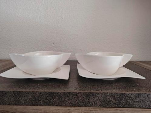 Villeroy & Boch New Wave Soepkom Met Schotel, Huis en Inrichting, Keuken | Servies, Nieuw, Kom(men), Overige stijlen, Porselein