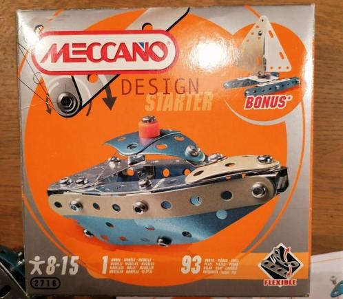 Meccano Sneeuwscooter, Duikboot, Vliegtuig + gratis zeilboot, Kinderen en Baby's, Speelgoed | Educatief en Creatief, Gebruikt