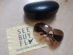Vintage Prada Swirl Shell Sunglasses, Gebruikt, Zonnebril, Prada, Zwart