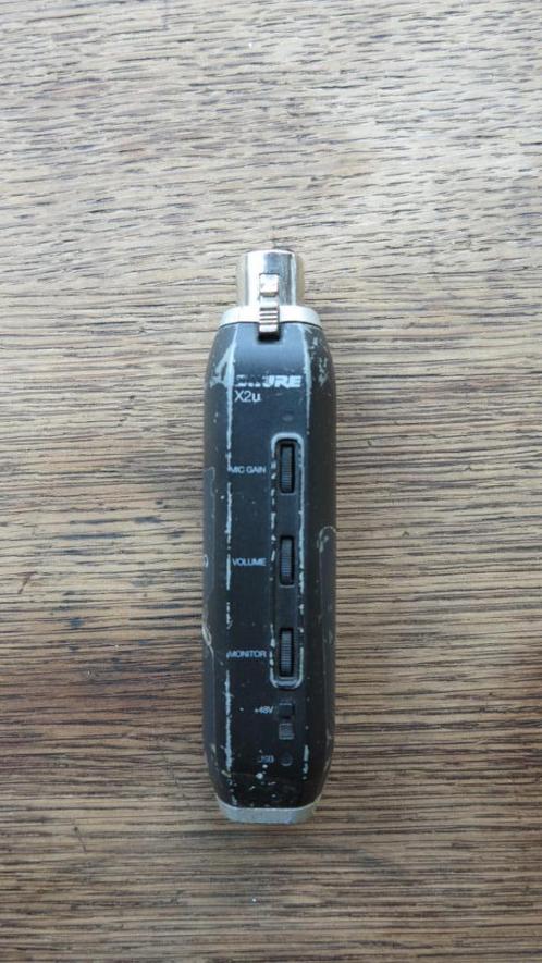 Shure X2u Adapter XLR-USB, Muziek en Instrumenten, Microfoons, Gebruikt, Overige typen, Ophalen