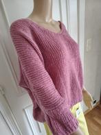 ' gebreide ' pull met v-hals  t, Verzenden, Zo goed als nieuw, Blauw