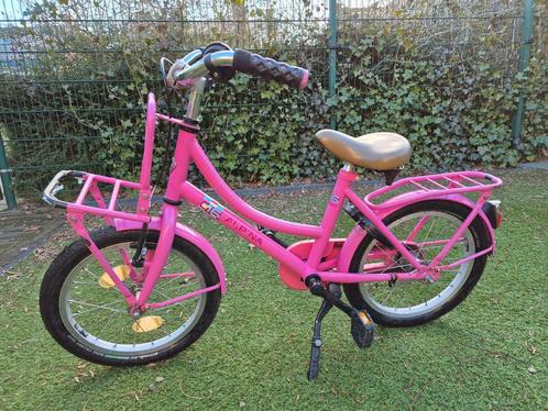 Kinderfiets 16 inch roze, Fietsen en Brommers, Fietsen | Meisjes, Gebruikt, 16 inch, Handrem, Ophalen