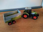 Claas tractor speelgoed met aanhanger, Ophalen of Verzenden, Zo goed als nieuw