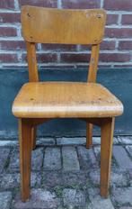 Schoolstoel/stoel van hout, oud/brocante/vintage, Antiek en Kunst, Curiosa en Brocante, Ophalen
