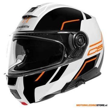 Schuberth C5 Master Systeemhelm, Wit-Oranje beschikbaar voor biedingen