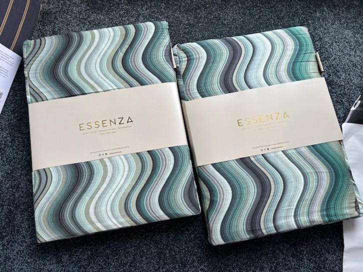 Essenza Dekbedovertrek 140/220, Huis en Inrichting, Slaapkamer | Beddengoed, Nieuw, Dekbedovertrek, Eenpersoons, Groen, Ophalen of Verzenden