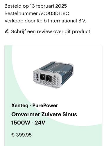 Xenteq PurePower 1500W - 24V Omvormer Zuivere Sinus beschikbaar voor biedingen