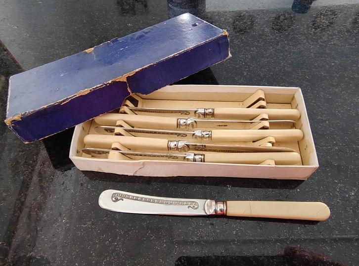 Antieke Engelse Mesjes - Set van 6, Antiek en Kunst, Antiek | Bestek, Ophalen of Verzenden