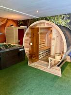 Barrelsauna barrel sauna red cedar NIEUW EN COMPLEET, Sport en Fitness, Ophalen of Verzenden