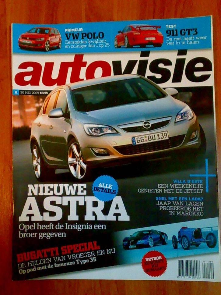 AutoVisie: Opel Astra J, Bugatti Type 35, Nissan Qashqai, Boeken, Auto's | Folders en Tijdschriften, Zo goed als nieuw, Algemeen