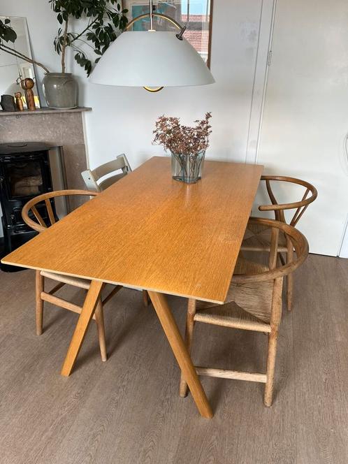 Hay Copenhague CPH10 tafel gelakt eiken 80 x 160 cm, Huis en Inrichting, Tafels | Eettafels, Zo goed als nieuw, 50 tot 100 cm