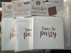 16 Uitnodigingskaarten 'Time to Party', Ophalen of Verzenden, Nieuw, Kind