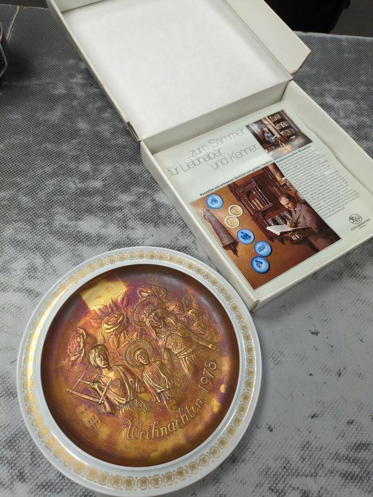 Hutschenreuther Kerstbord 1978 in Doos, Antiek en Kunst, Antiek | Wandborden en Tegels, Ophalen of Verzenden